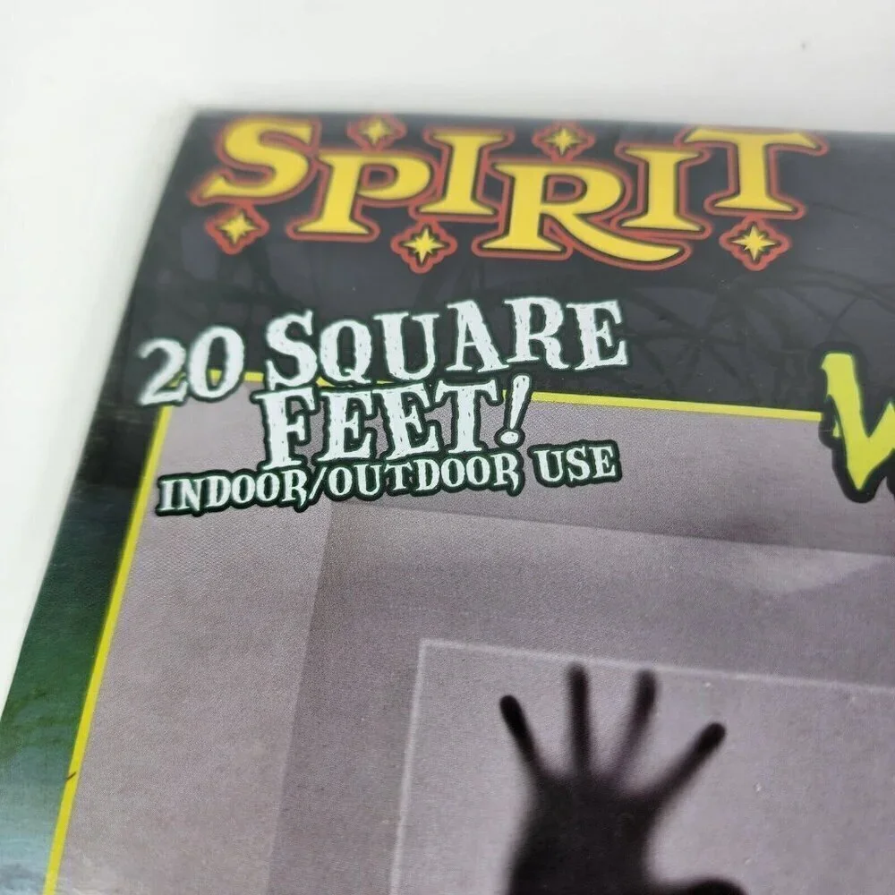 Lot of‎ 3 Spirit Halloween Wall Decor Light Up Lace Panel Morgue Giant Haunted